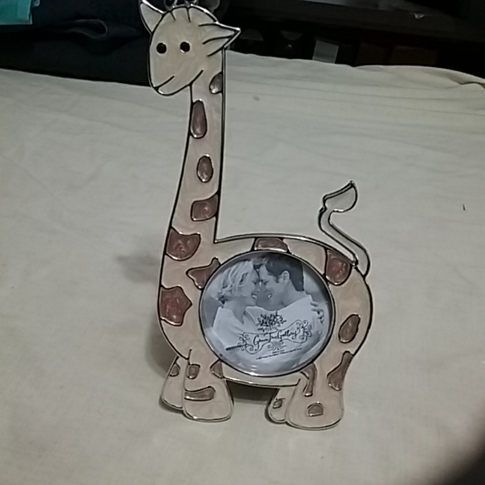 Enamel giraffe picture frame